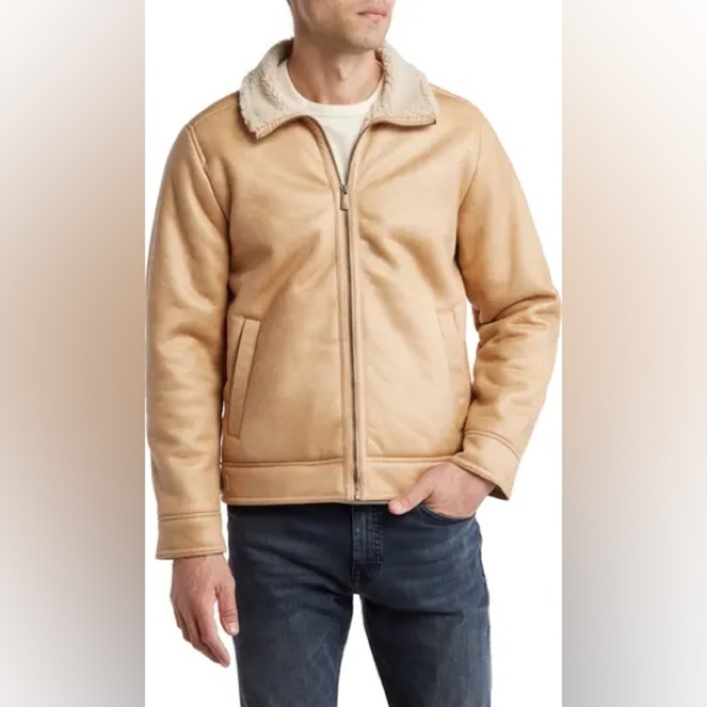 Rainforest faux leather men’s jacket